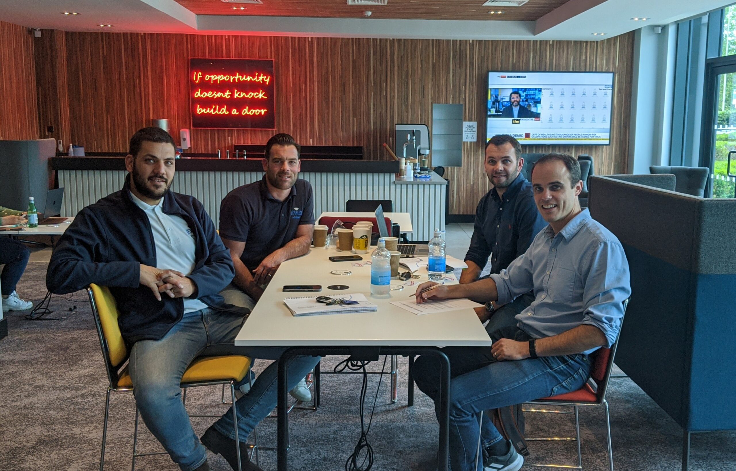 Modus Accountants client meeting with Jewel Windows Surrey