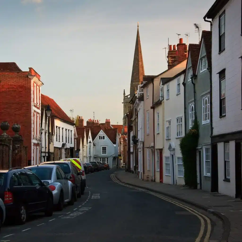 Image of the main road in Abingdon town centre that leads to Frilford and our office.